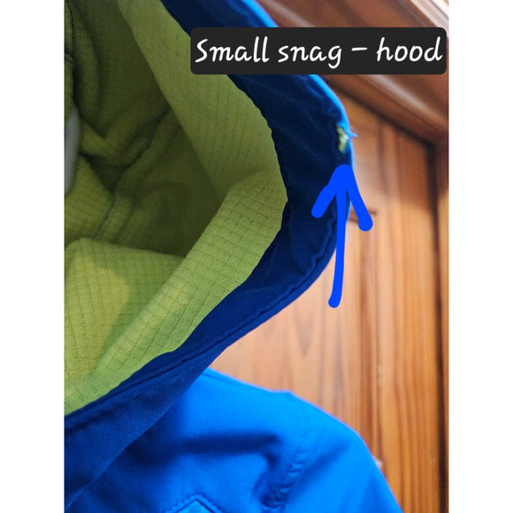 Boys Champion Jacket XS 4-5 Blue Lime Green - Picture 10 of 12